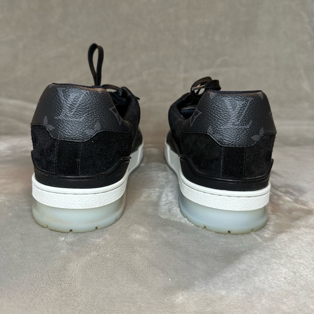 Louis Vuitton Black & Gray Sneaker Trainers - Picture 5 of 11